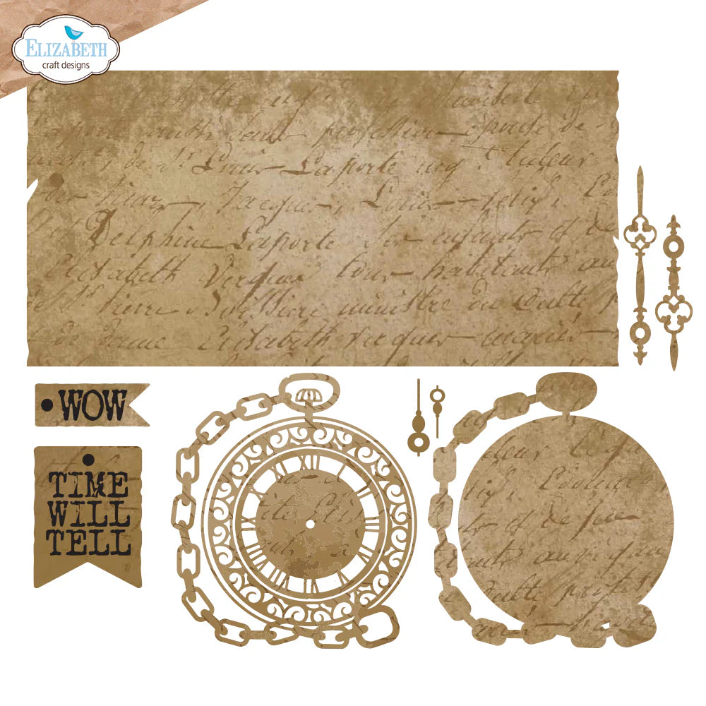 Elizabeth Craft Designs Gentleman’s Timepiece Metal Die Set